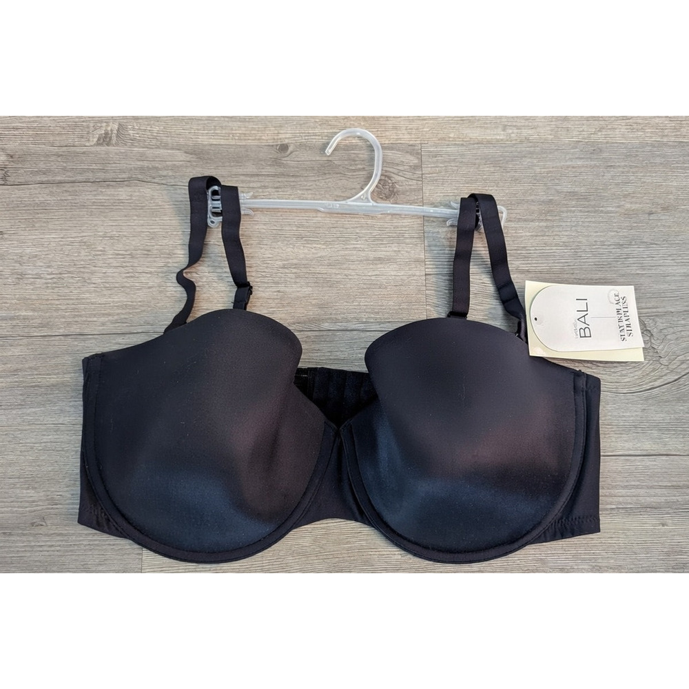 New BALI Stay in Place 7 Ways to Wear Convertible Strapless Underwire Bra 38 DD
